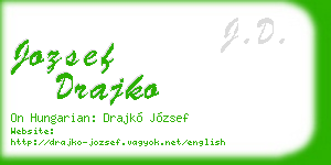 jozsef drajko business card